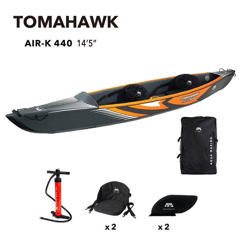 Aqua Marina TOMAHAWK AIR-K 14'5" Inflatable High-Pressure Kayak
