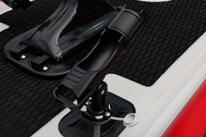 Nautiqua ARUBA Pedal-Drive Inflatable Fishing Paddle Board (Red)