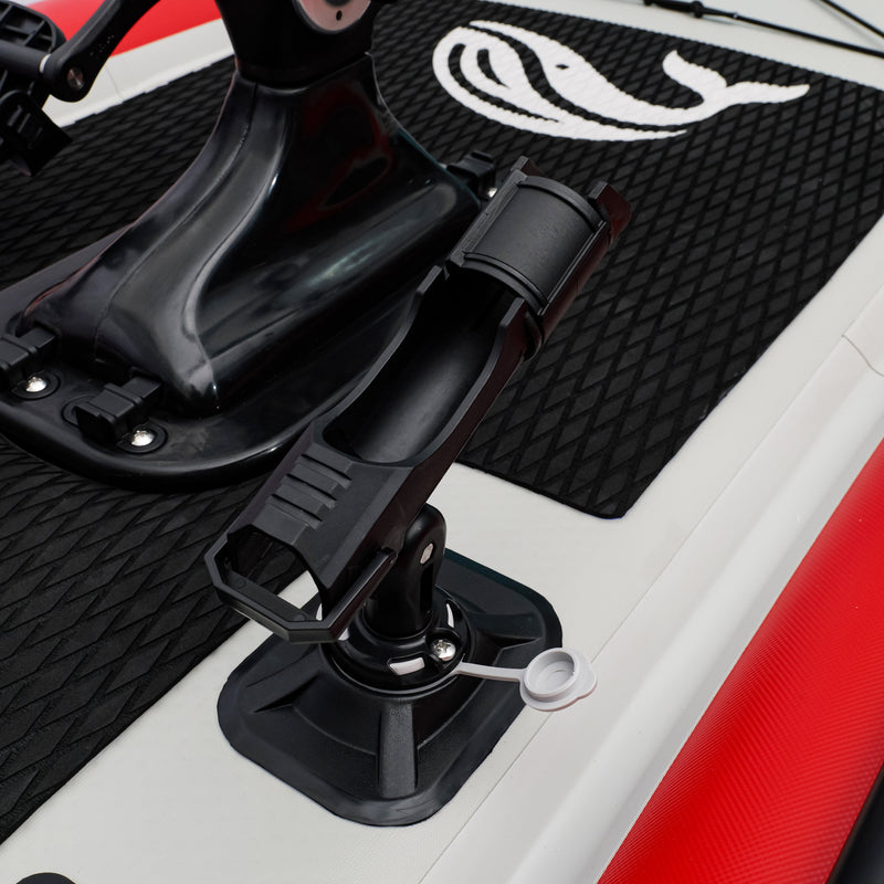 Nautiqua ARUBA Pedal-Drive Inflatable Fishing Paddle Board (Red)