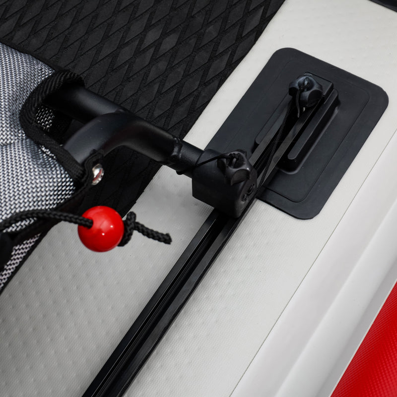 Nautiqua ARUBA Pedal-Drive Inflatable Fishing Paddle Board (Red)