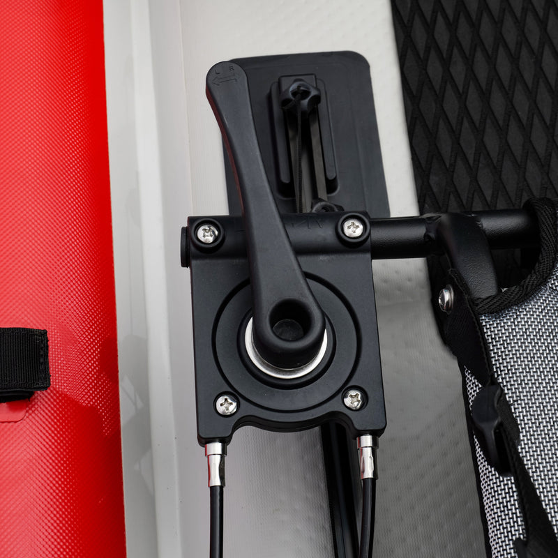 Nautiqua ARUBA Pedal-Drive Inflatable Fishing Paddle Board (Red)