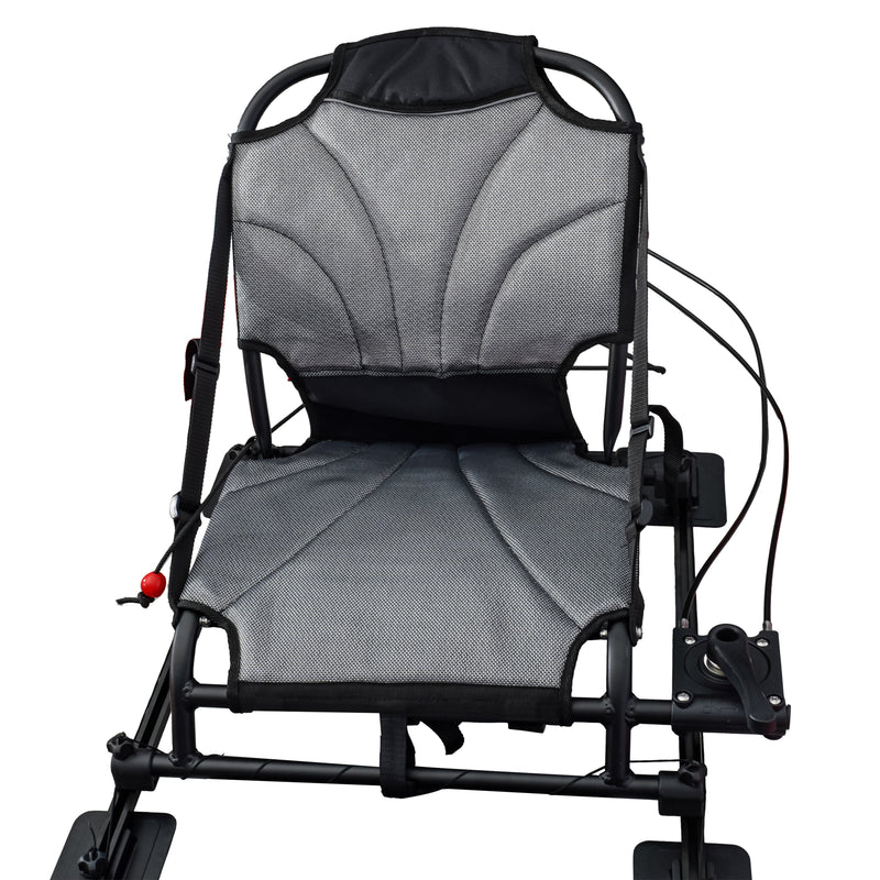 Nautiqua ARUBA Pedal-Drive Inflatable Fishing Paddle Board (Red)