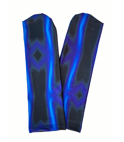 SlipIns Electric Blue Wave Front Zippered Diveskin