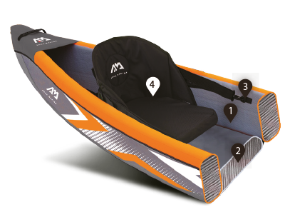 Aqua Marina Tomahawk AIR-K 12'4" Inflatable Kayak