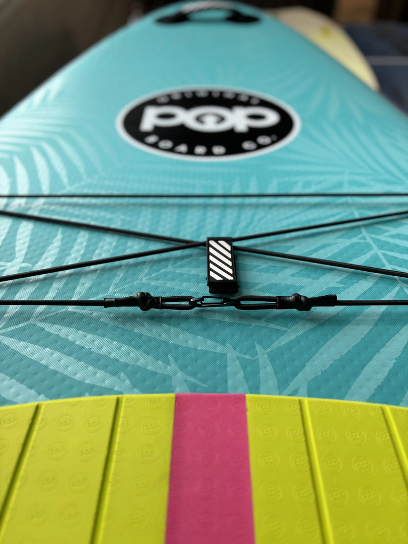 POP Board Co. 11'0 Yacht Hopper Inflatable Touring SUP - Turq/Neon/Pink