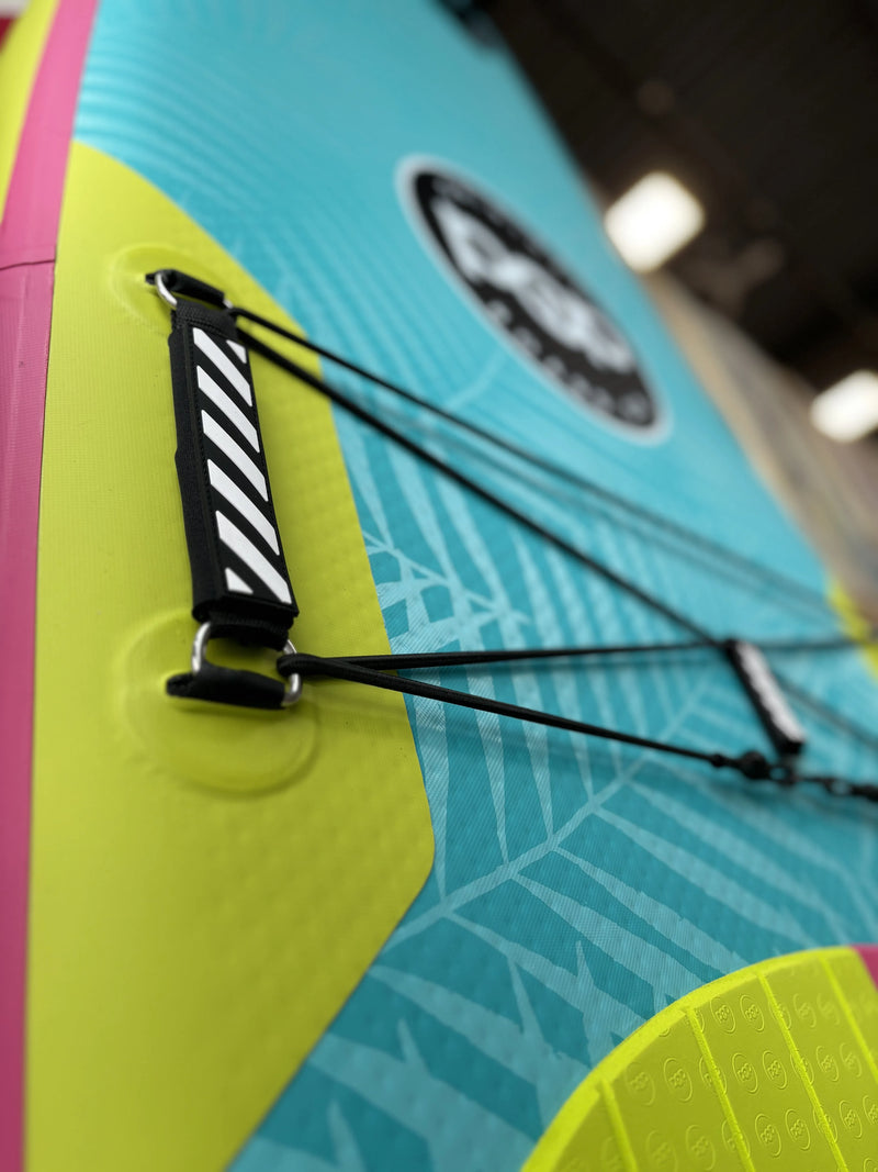 POP Board Co. 11'0 Yacht Hopper Inflatable Touring SUP - Turq/Neon/Pink